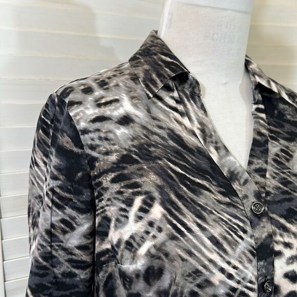 Alfani Tunic Shirt Size 14 Stretch Animal Print - Picture 6 of 10